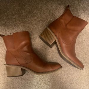 Brown Womens Booties